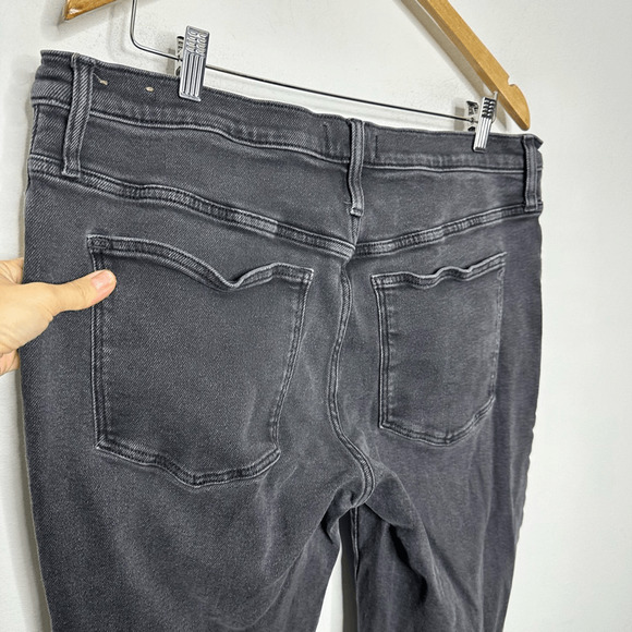 MADEWELL Tall Kick Out Crop Jean womens Starkey Wash NJ716 GRAY stretch 33 tall - Picture 4 of 8